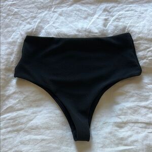 ✨ THRILLS HIGH WAISTED BLACK BIKINI BOTTOMS SZ XS